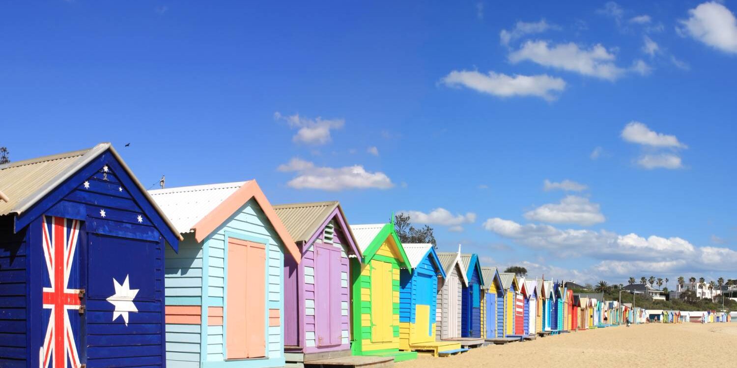 Brighton Beach Bathing Boxes